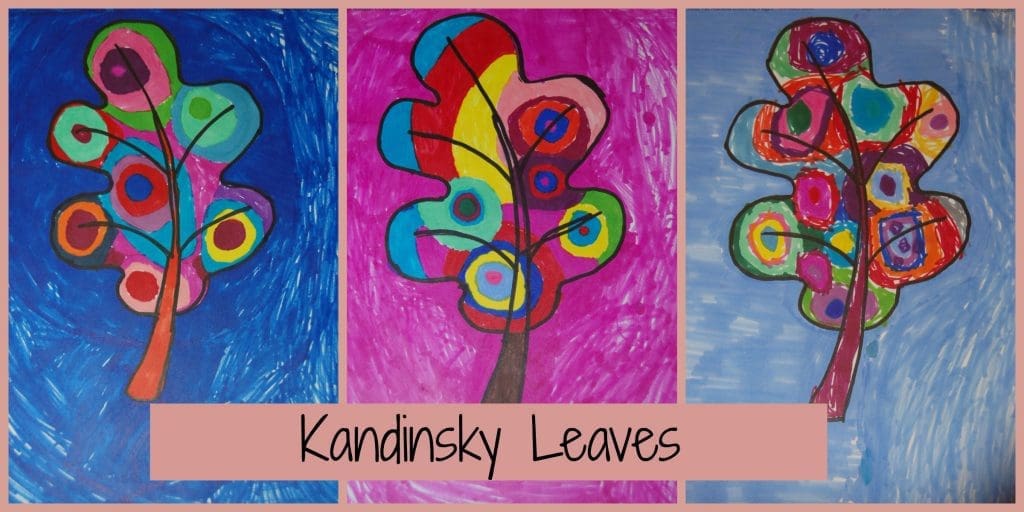 Kandinsky Leaves Art Project. Wonderful way to introduce kids to abstract art. 
