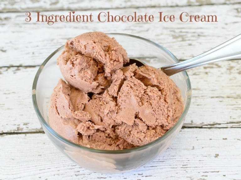 3 Ingredient Chocolate Ice Cream – No Ice Cream Machine Needed!