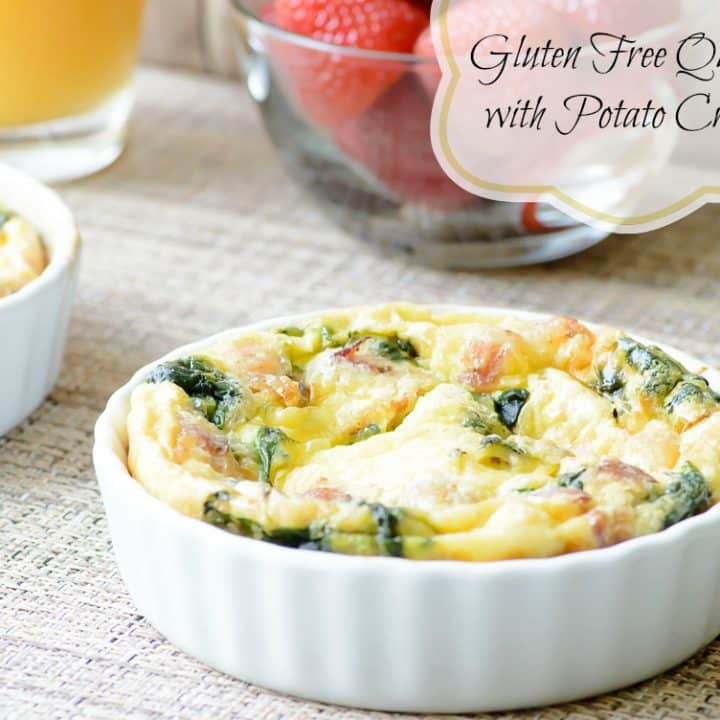 Gluten Free Quiche with Potato Crust